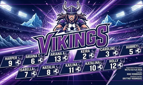 Vikings Soccer AI image template