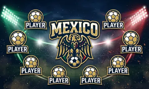 Mexico Soccer AI image template