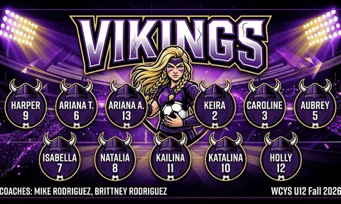 Vikings Soccer AI image template