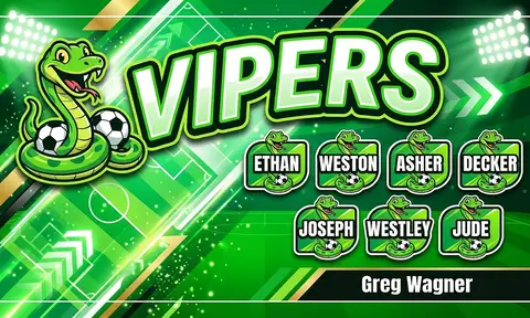 Vipers Soccer AI image template