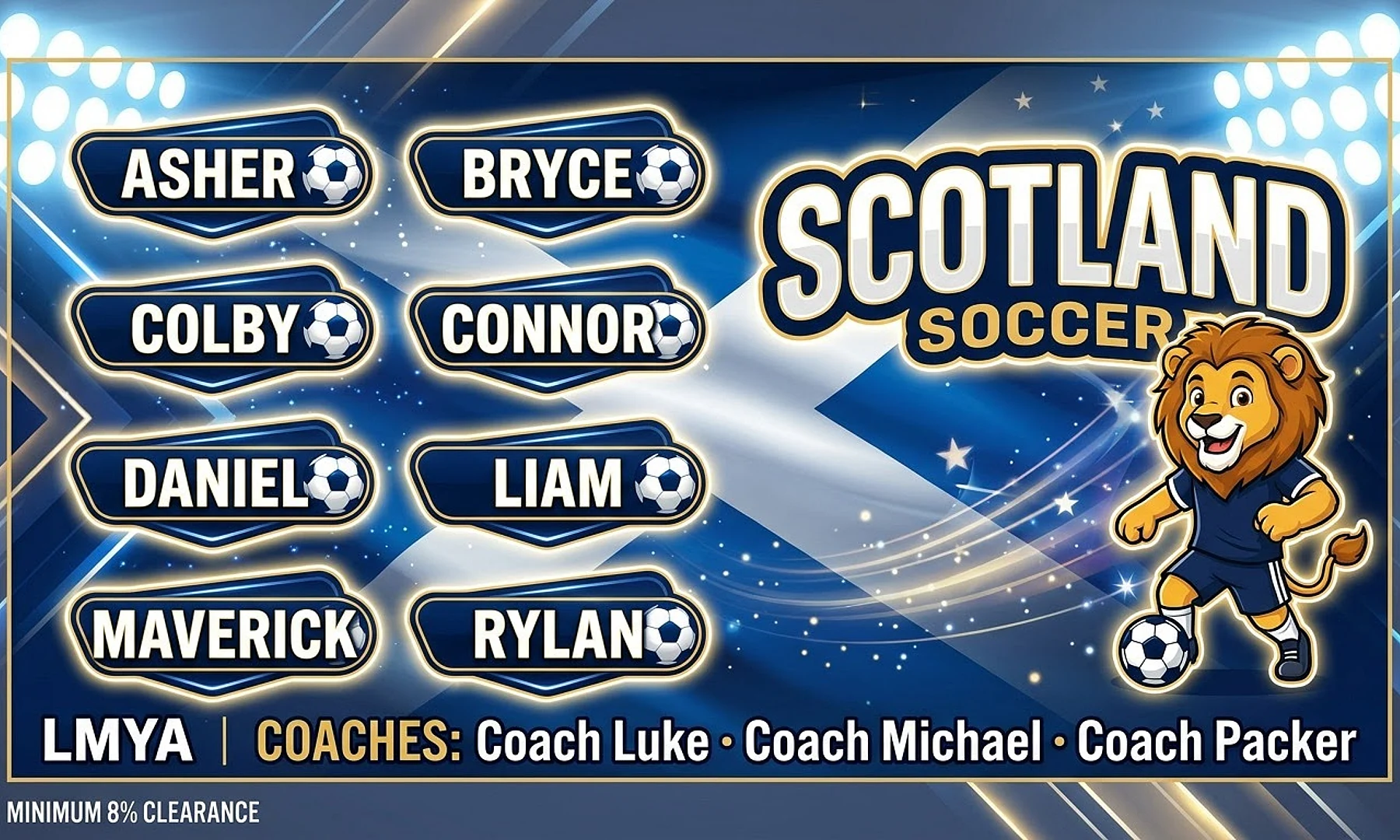 Scotland soccer team banner created with AI