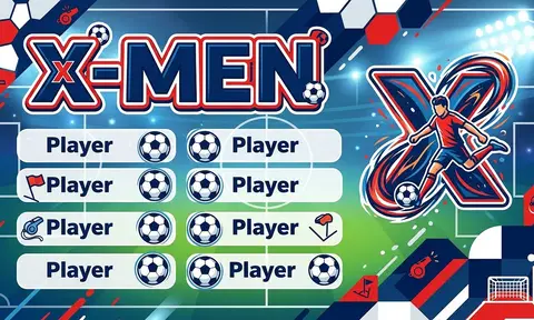 X-Men Soccer AI image template