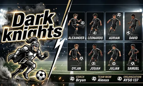 Dark knights Soccer AI image template