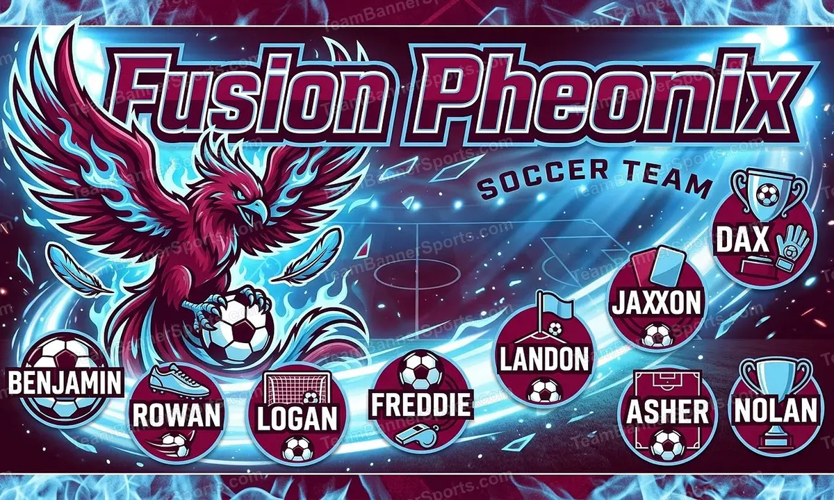 Fusion Pheonix soccer team banner created with AI