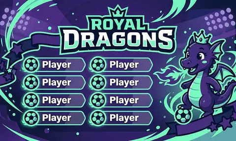 Royal Dragons Soccer AI image template