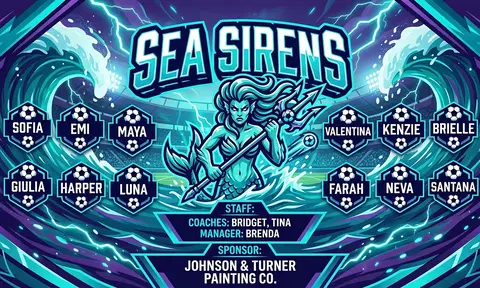 Sea Sirens Soccer AI image template