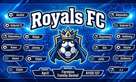 Royals FC Soccer AI image template
