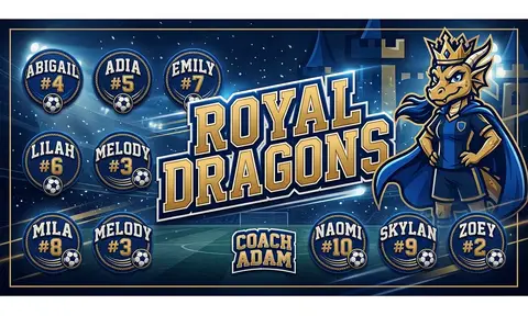 Royal Dragons Soccer AI image template