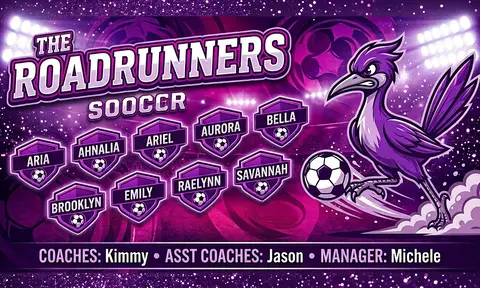The Roadrunners Soccer AI image template