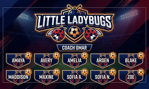 Little Ladybugs Soccer AI image template