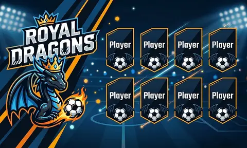 Royal Dragons Soccer AI image template