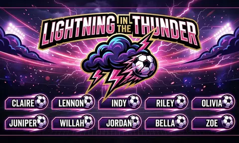 Lightning in the thunder Soccer AI image template