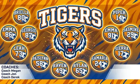Tigers Soccer AI image template