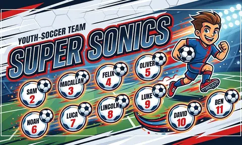 Super Sonics Soccer AI image template