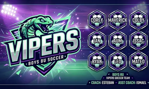 Vipers Soccer AI image template