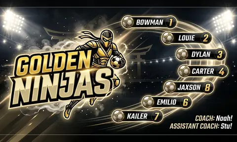 Golden Ninjas Soccer AI image template
