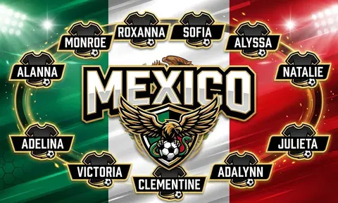 Mexico Soccer AI image template