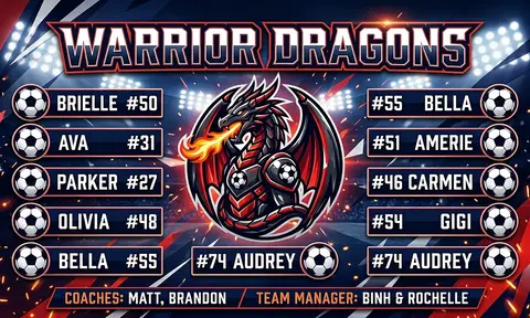 Warrior Dragons Soccer AI image template
