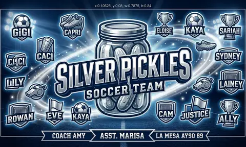 Silver Pickles Soccer AI image template