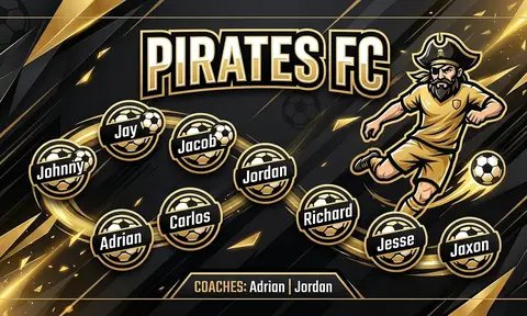 Pirates FC Soccer AI image template