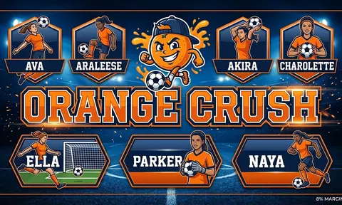 ORANGE CRUSH Soccer AI image template
