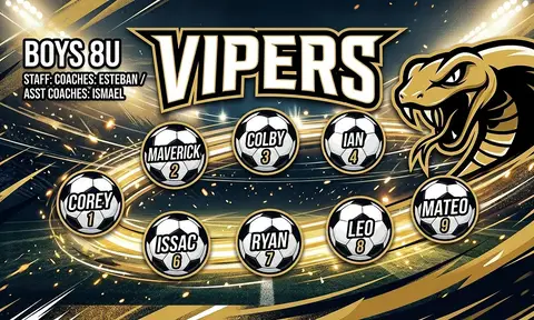 Vipers Soccer AI image template