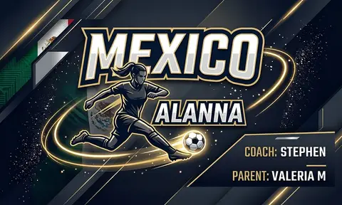 Mexico Soccer AI image template