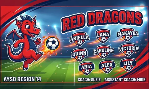Red Dragons Soccer AI image template