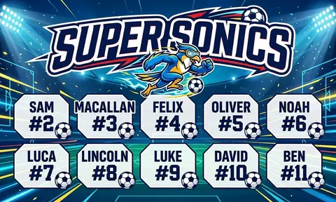 Super Sonics Soccer AI image template