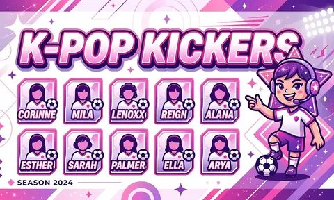 K-Pop Kickers Soccer AI image template