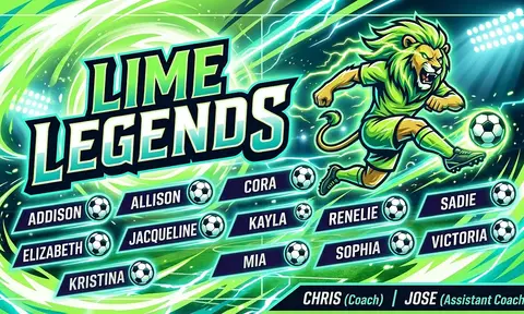 Lime Legends Soccer AI image template
