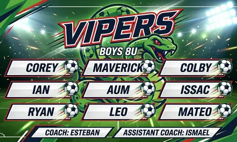 Vipers Soccer AI image template