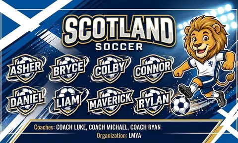 Scotland Soccer AI image template