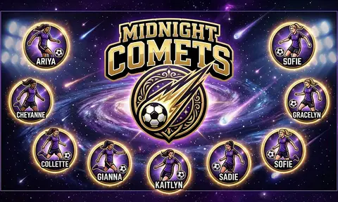 Midnight Comets Soccer AI image template