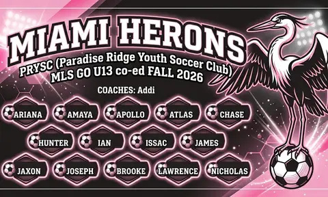 Miami Herons Soccer AI image template