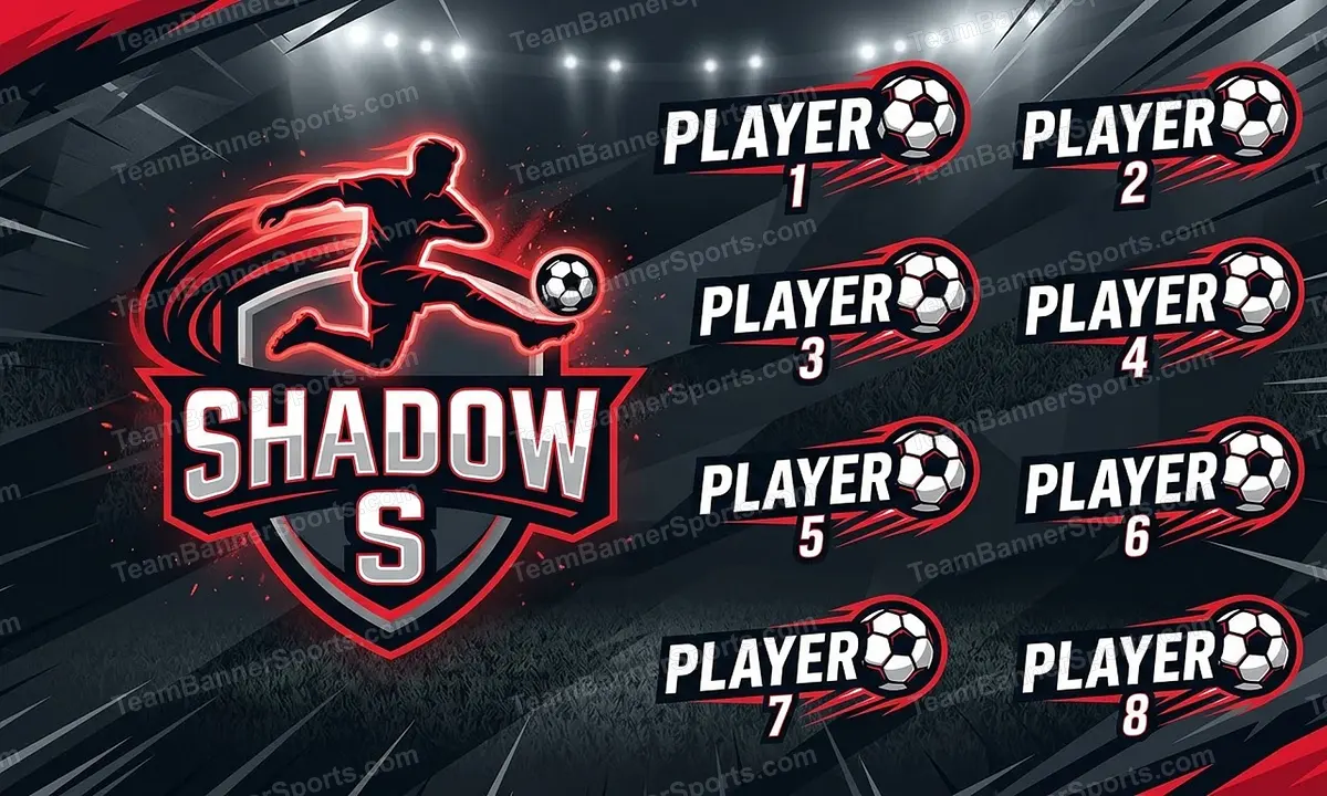 Shadow S soccer team banner created with AI