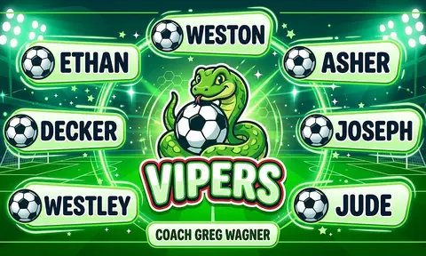 Vipers Soccer AI image template
