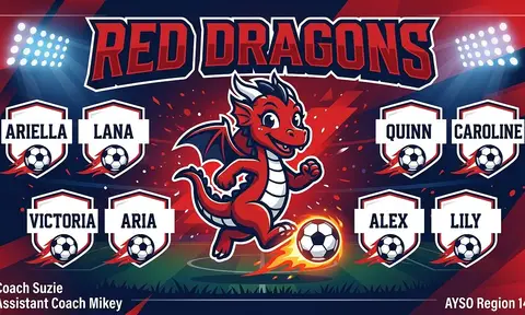 Red Dragons Soccer AI image template