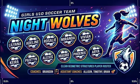 night wolves Soccer AI image template