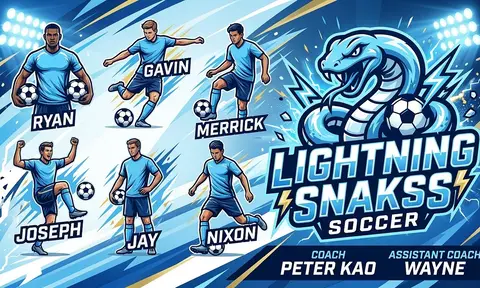 Lightning Snakss Soccer AI image template