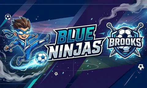 Blue Ninjas Soccer AI image template