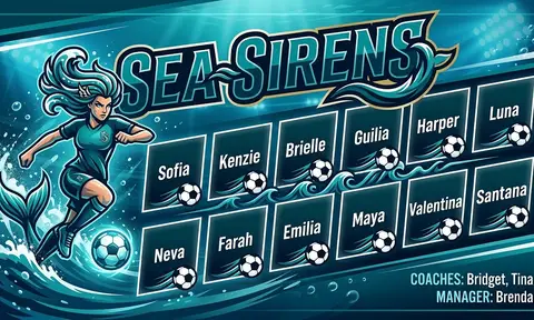 Sea Sirens Soccer AI image template