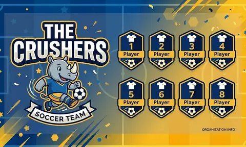 The Crushers Soccer AI image template