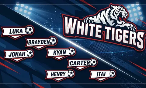 White Tigers Soccer AI image template