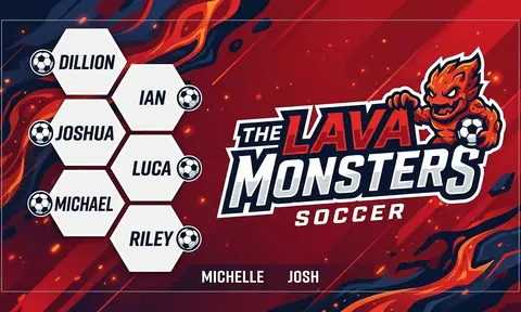 The Lava Monsters Soccer AI image template