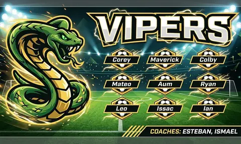 Vipers Soccer AI image template