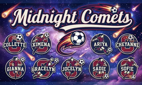 Midnight Comets Soccer AI image template