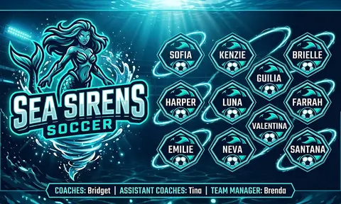 Sea Sirens Soccer AI image template