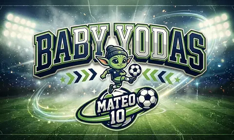 Baby Yodas Soccer AI image template