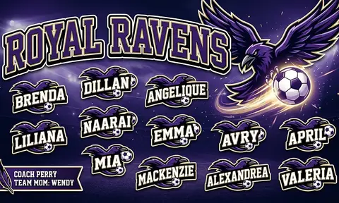 Royal Ravens Soccer AI image template